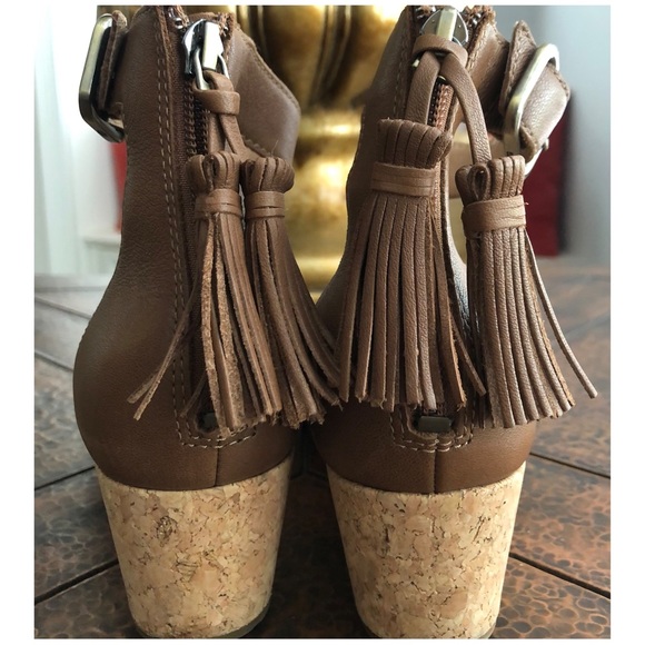 UGG LEATHER SANDALS SIZE 6 CHESTNUT - Picture 6 of 12